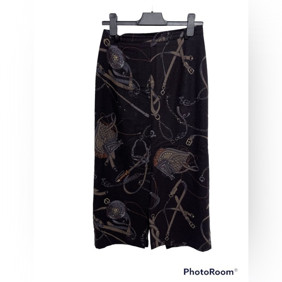 Vintage equestrian virgin wool long skirt hammer - Picture 1 of 11